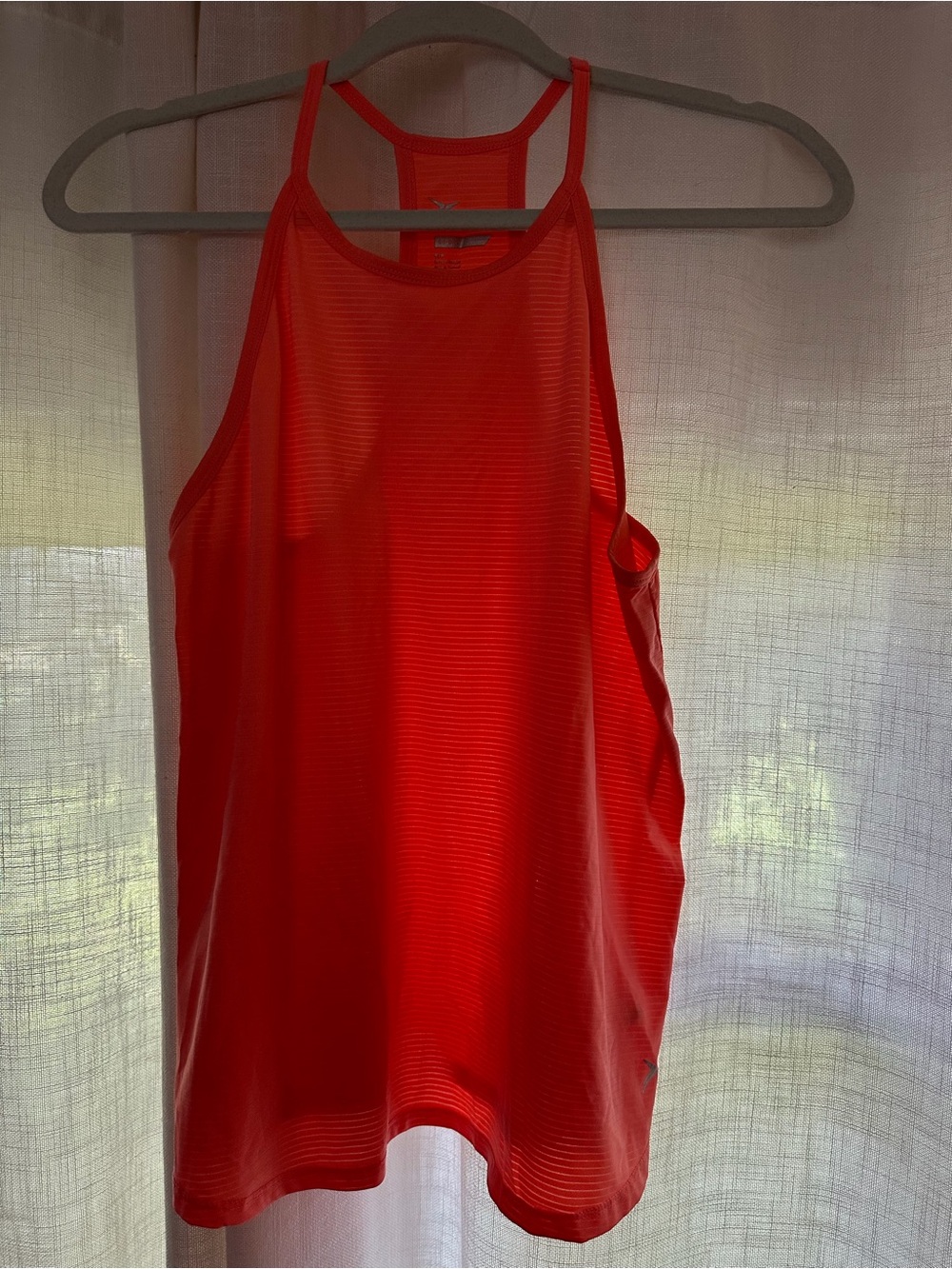 Old Navy Bright Coral High-Neck Tank Top